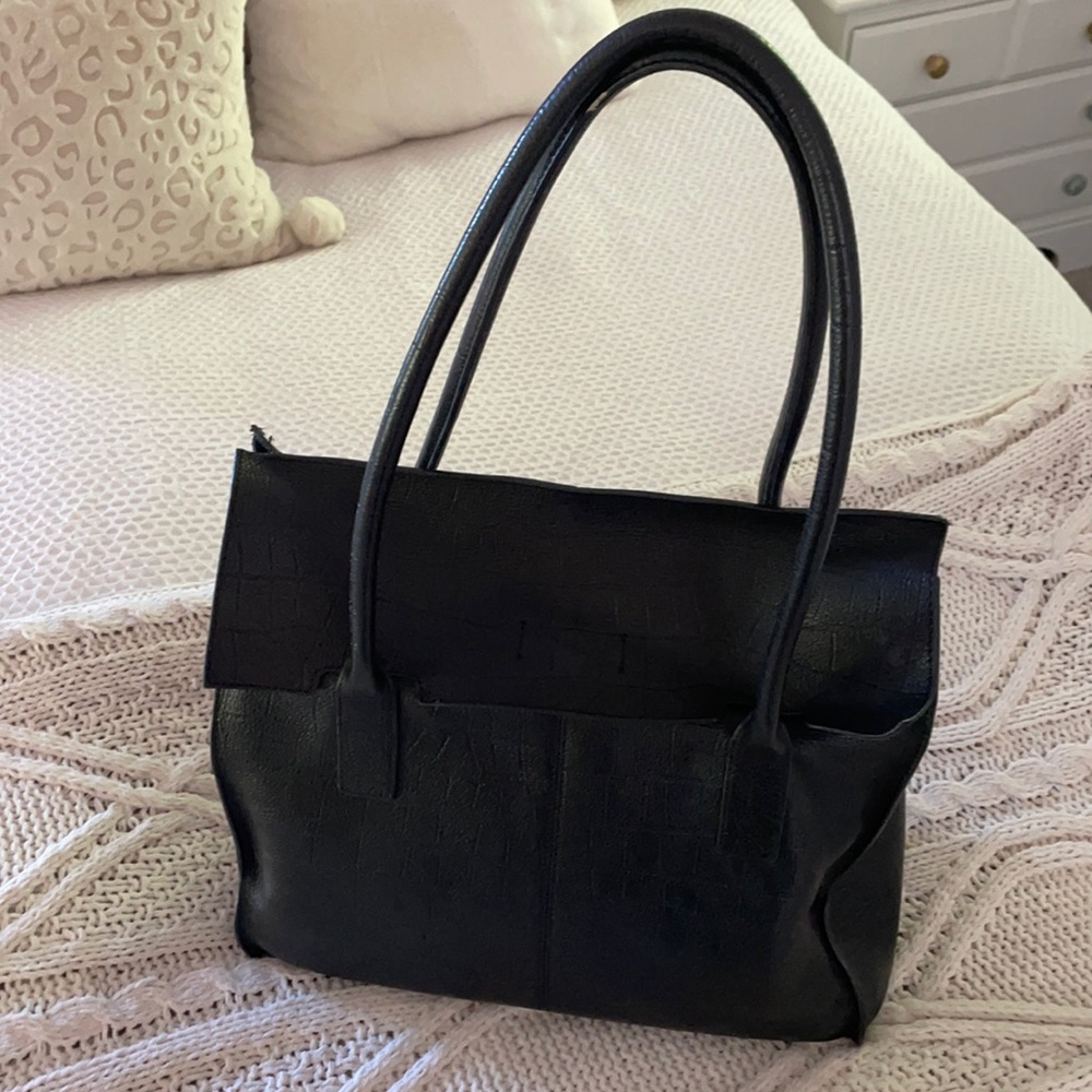 Banana republic leather tote bag